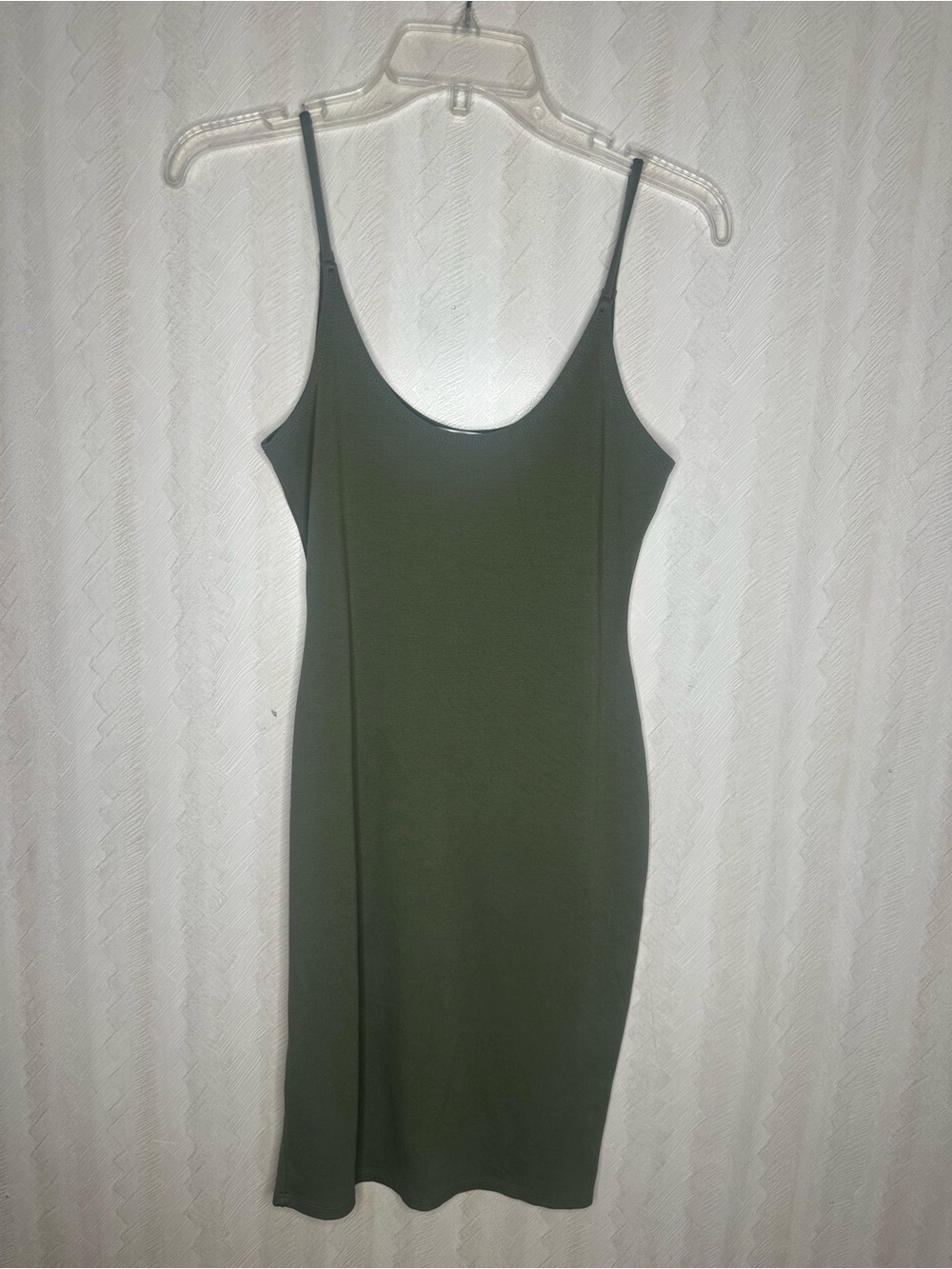 ❤️🆕 POPULAR 21 Sleevelees Spaghetti Strap Ponte Mini Dress size medium - Picture 2 of 6